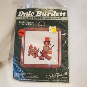 Dale Burdett Teddy Drummers Drummin Christmas Cross Stitch Kit CCK264